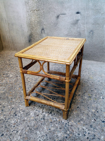 mesa auxiliar bambu 46x46x37 1u